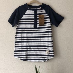 Brand New Silver Jean Co. Sporty Striped Shirt